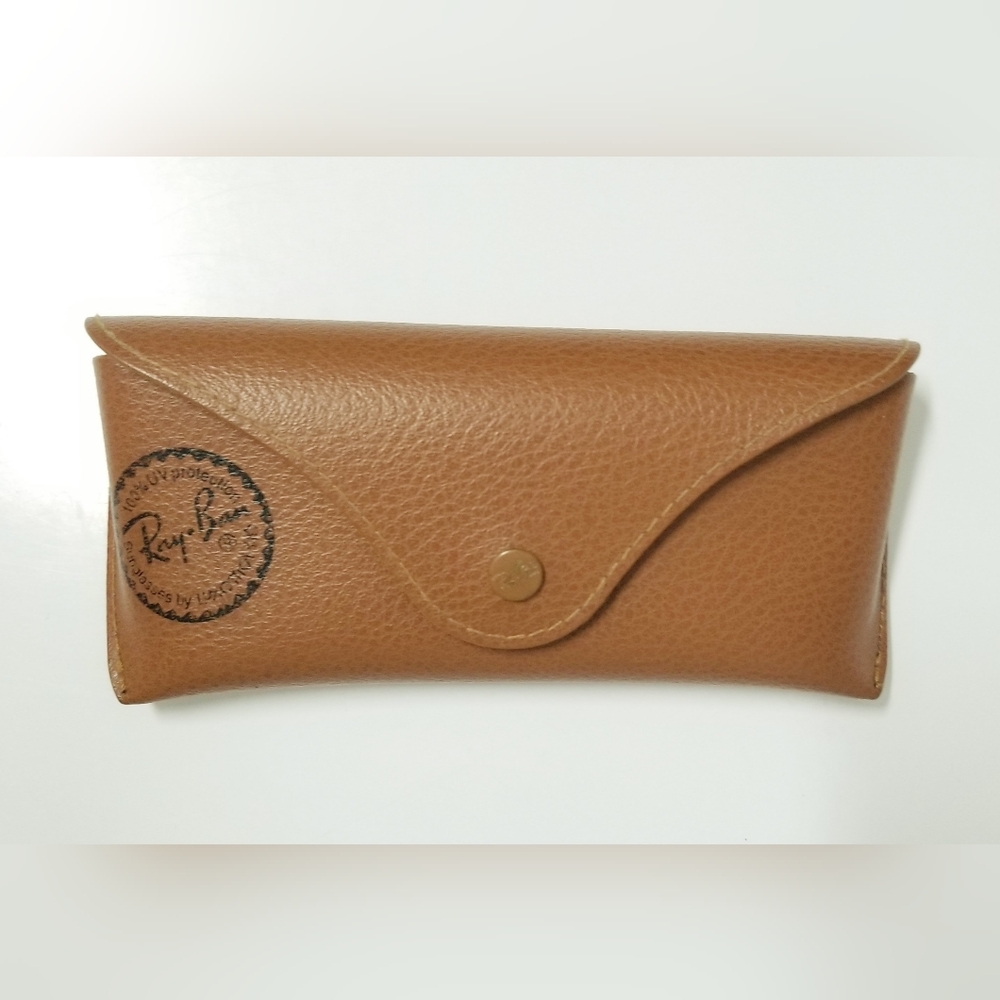 Ray-Ban Tan Leather Structured Sunglass/Reader Protective Case - Picture 2 of 10